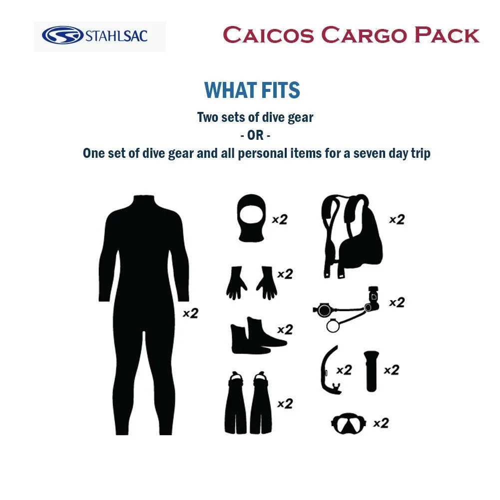 Stahlsac Caicos Cargo Rolling Dive Pack Bag (Gray)