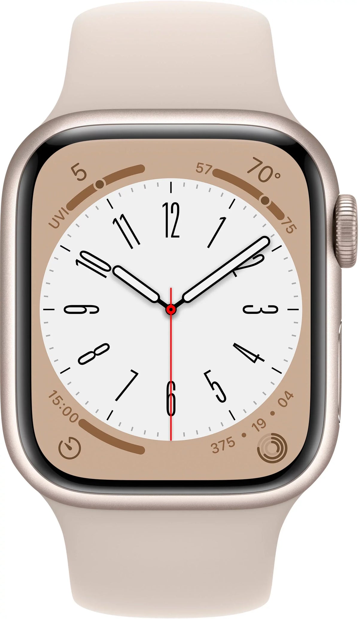 Restored Watch Gen 8 Series 8 Cell 41mm Starlight Aluminum Starlight Sport Band MNUX3LL/A (Refurbished)