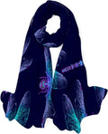 Hyjoy Dragonfly Long Silk Neck Scarf Load Shawl Wrap Scarves for Women Girls