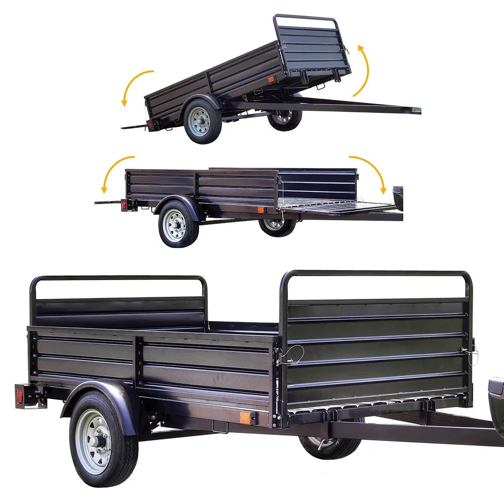 5 ft. x 7 ft. Multi Purpose Utility Trailer Jet Powder-Coated)