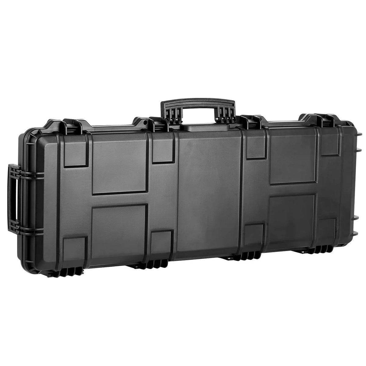 SKYSHALO Rifle Case, Rifle Hard Case with 3 Layers Fully-protective Foams, 42 inch lockable Hard Gun Case with Wheels, IP67 Waterproof & Crusroof, for Two Rifles or Shotguns, Airsoft Gun