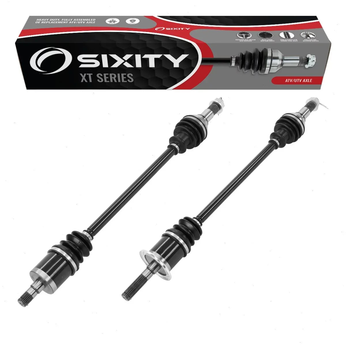 2 pc Sixity XT Front Left Right Axle compatible with Can-Am Maverick 1000 2015 - XDS DPS 4X4