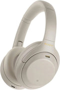 WH-1000XM4 Wireless Noise-Canceling Over-Ear Headphones (Silver WH1000XM4) Bundle + Wall Charger with USB Type-C Cable