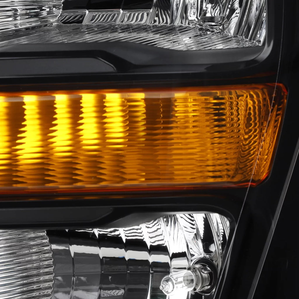 AKKON - Fit 2021 2022 2023 Ford F150 Pickup Truck [Halogen Type] Headlight Headlamp OE Style Jet Housing Driver Left Side