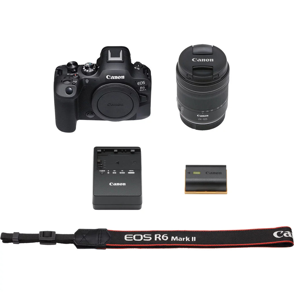 EOS R6 Mark II Mirrorless Camera and 24-105mm f/4-7.1 Lens - Accessory Kit