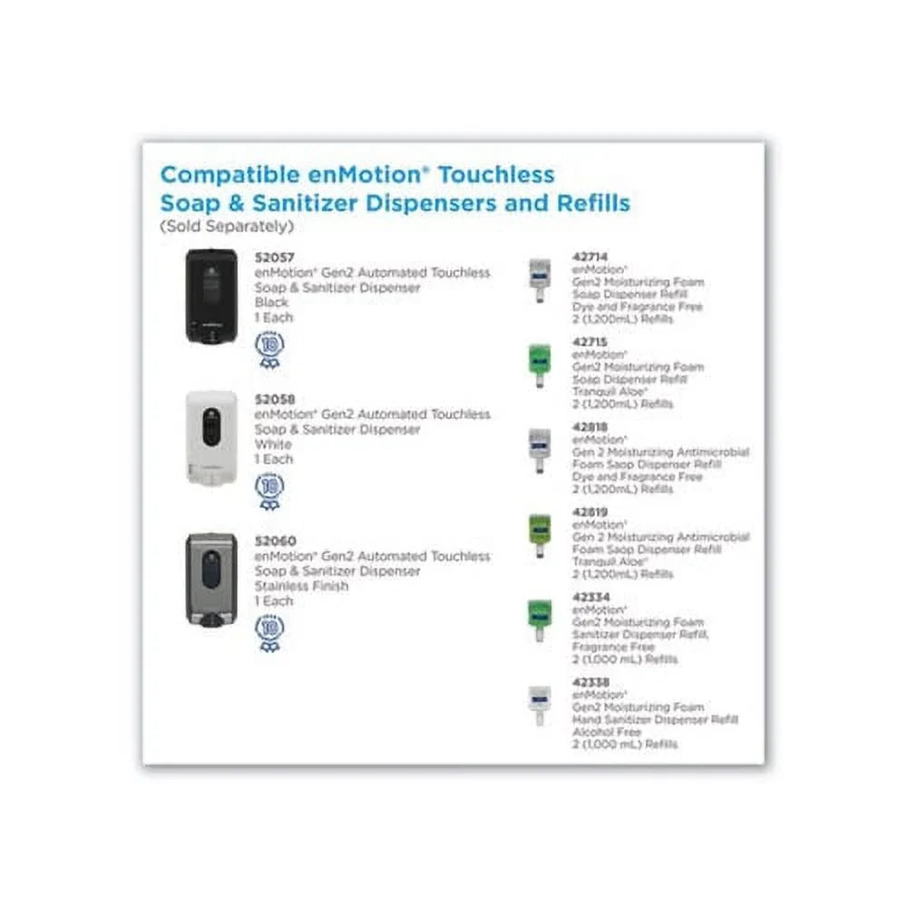 GP enMotion Automated Touchless Soap Refill 1200 mL, Unscented, 2/Carton