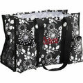 New Organizing Utility Picnic Lunch Mummy Tote 31 Gift Shoulder Bag In Jet Brushstrokes