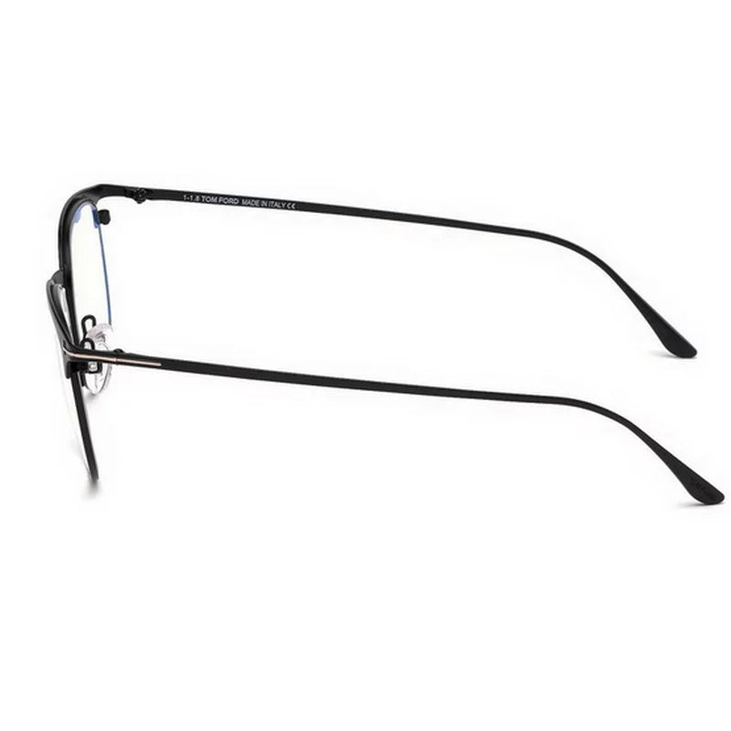 Eyeglasses Tom Ford FT 5549 -B 002 Matte Ebony Enamel, / Blue Block Lenses