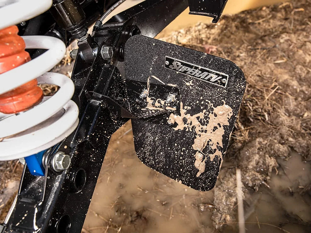 SuperATV Mud Flaps for 2018+ Polaris RZR XP Turbo S 2019+ RZR XP 4 Turbo S/XP Turbo S Velocity/XP 4 Turbo S Velocity 8 x 10 7/8 Mud Flaps Flexible and Mass USA Made!