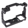 Htovila Camera Cage Aluminum Alloy Video Cage Replacement for A7M3 A7R3 A9 Mirrorless Camera with Cold Shoe Mount 1/4 Inch & 3/8 Inch Screw Holes