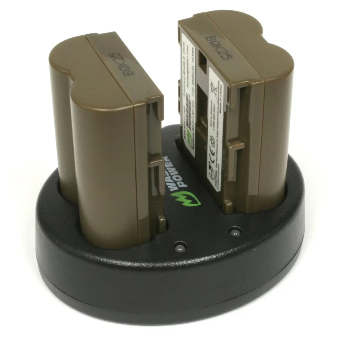 Wasabi Power Battery (2-Pack) and Dual Charger for BP-511, BP-511A, BP-512, BP-514