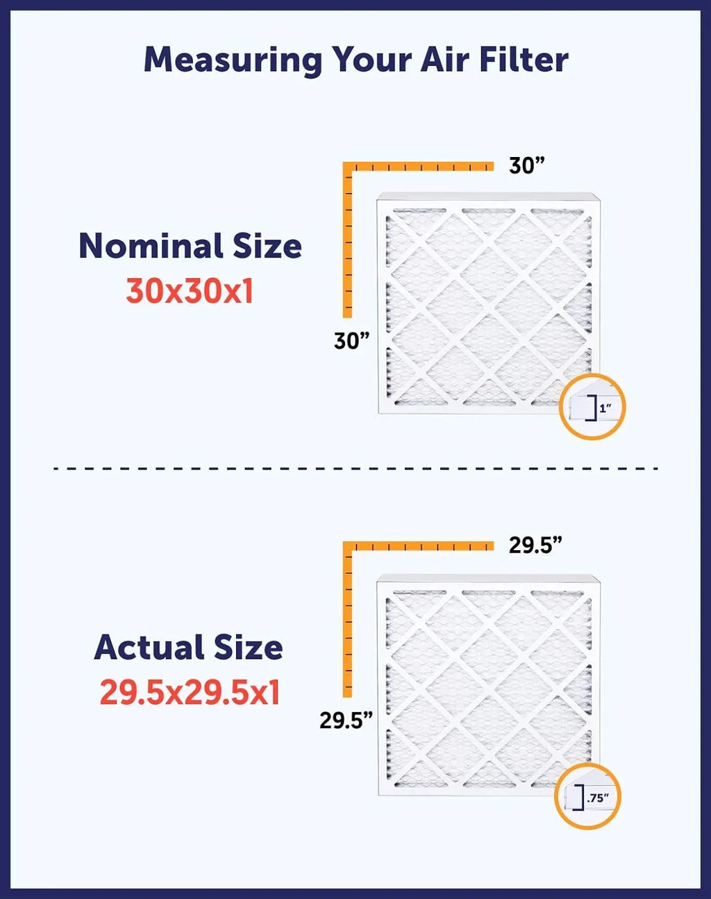 Filter King 19x61.5x1a Air Filter | 4-PACK | MERV 8 HVAC Pleated A/C Furnace Filters | MADE IN USA | Actual Size: 19 x 61.5 x .75"