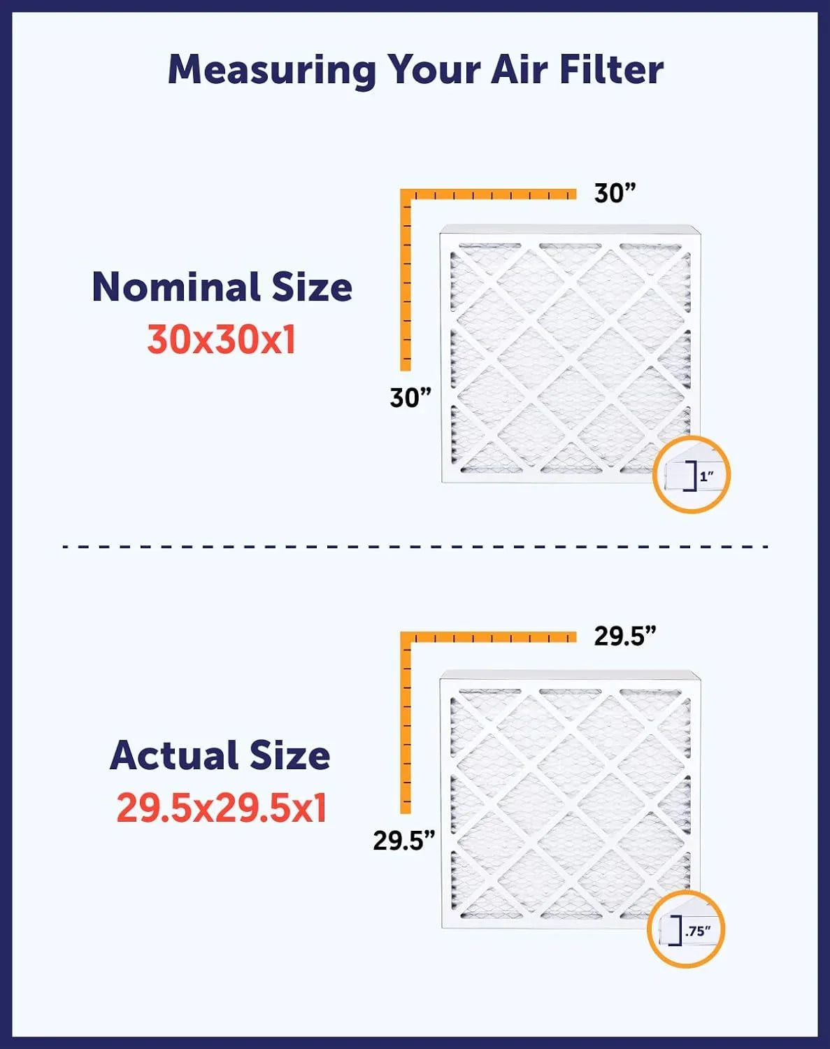 Filter King 19x61.5x1a Air Filter | 4-PACK | MERV 8 HVAC Pleated A/C Furnace Filters | MADE IN USA | Actual Size: 19 x 61.5 x .75"