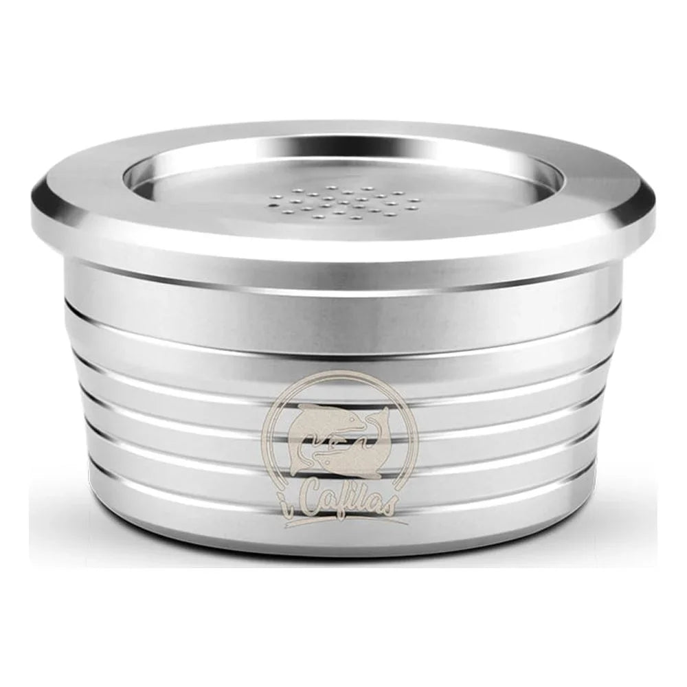 Suzicca Stainless Steel Reusable Coffee Capsules Reusable Coffee Capsule Cup Filter Compatible with Delta Q