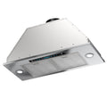 HisoHu Insert Range Hoods 36 Inch, 900 CFM with Ducted Convertible Ductless (Kit Included), 4 Speed Gesture Sensing&Touch Control Panel, Stainless Steel Kitchen Vent (36 Inch)