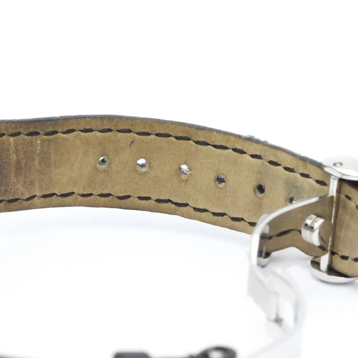Pre-Owned Polished BVARI BVARI-BVARI Steel Quartz Ladies Watch BB26SL BF558550 (Good)