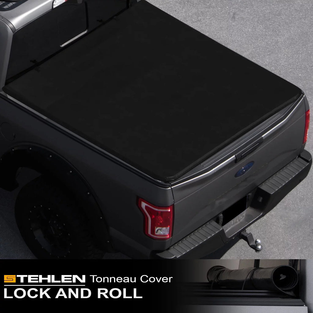 Stehlen 733469493334 Lock And Roll Up Tonneau Cover - Jet For Ram 1500 2019-2022 New Body Style 5.7 Feet ( 68.4" ) Short Bed