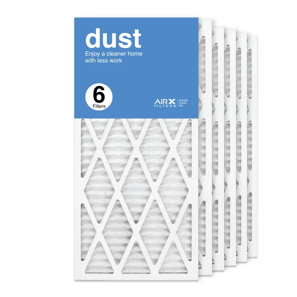 AIRx Filters Dust 14x30x1 Air Filter Replacement MERV 8 AC Furnace Pleated Filter, 6-Pack