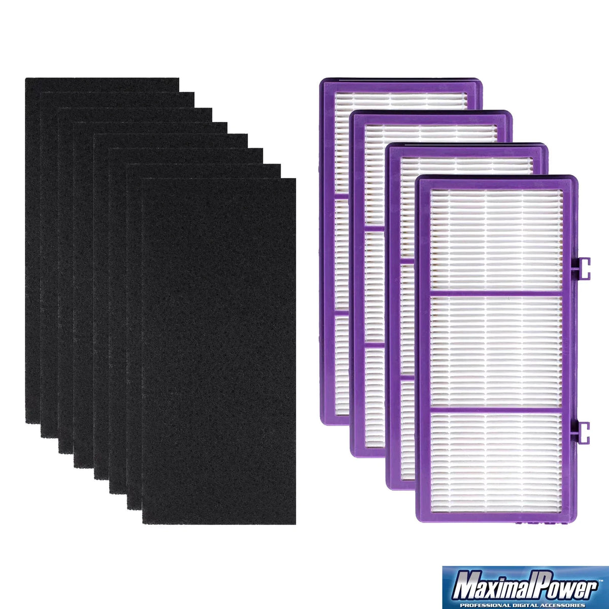 HEPA D Filter for Holmes AER1 HAPF300/HAP30 (4 Pack + 8 Pre-Carbon Sheet)