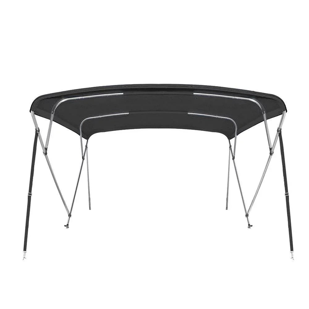 Bimini Top Boat Cover 4 Bow 46" H 67" - 72" W 8' Long Solution Dye Jet