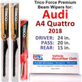 2018 Audi A4 Quattro Performance Beam Wipers (Set of 3) w/Rear Wiper