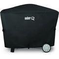 Weber 7112 Premium Grill Cover For Q 2000 & 3000 Series Gas Grills On Patio Cart