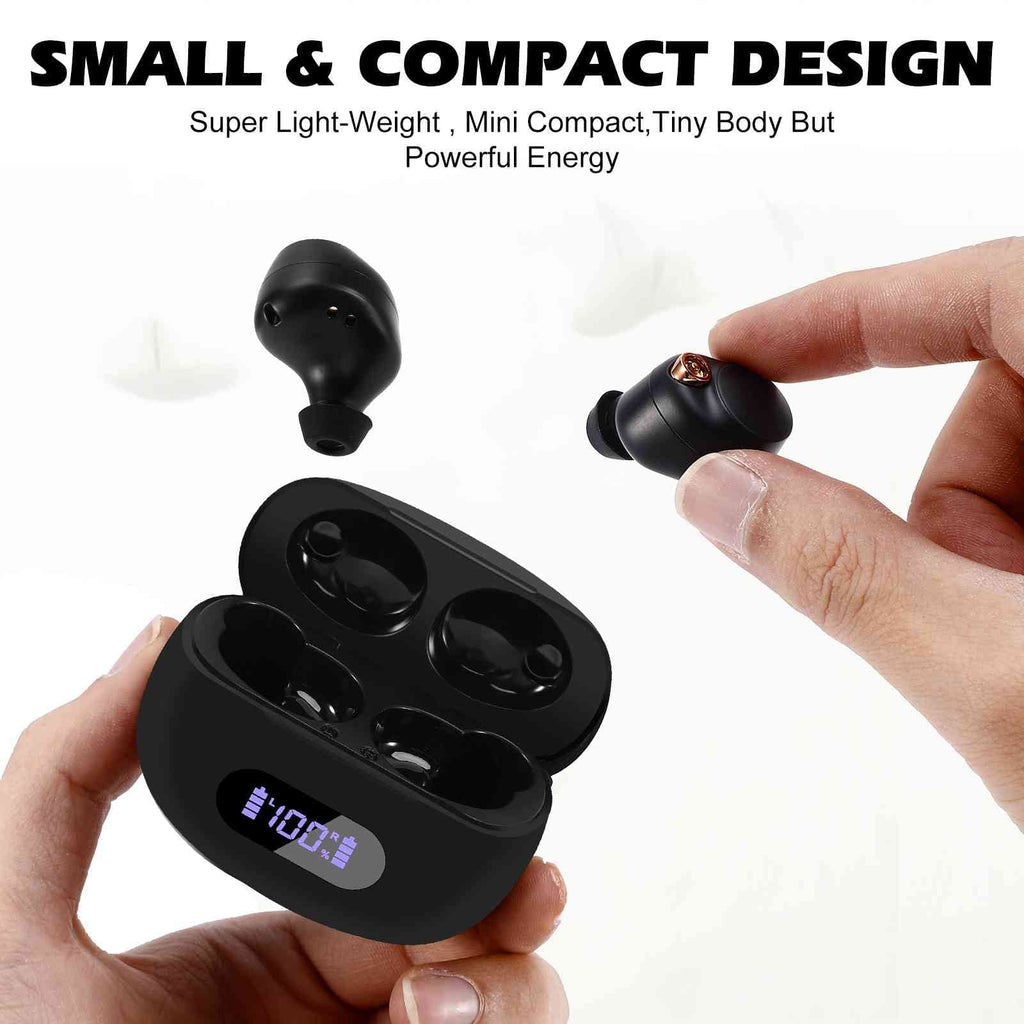 UrbanX True Wireless Bluetooth Earbuds + Charging Case, Jet Dual Connect, IPX5 Water Resistance, Bluetooth 5.2 Connection, Balanced, Bass Boost Compatible with Pad Pro