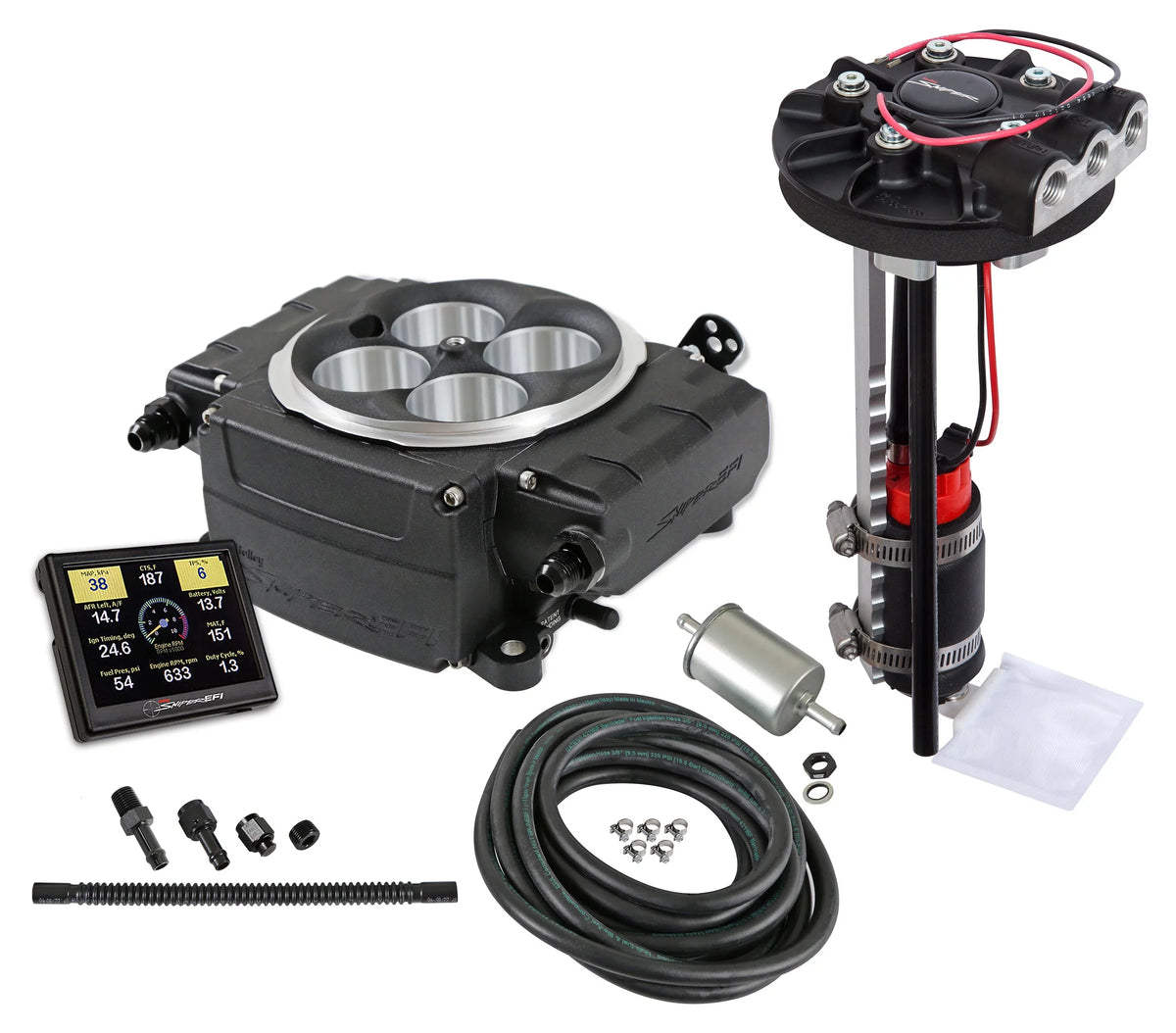 Holley Sniper EFI 550-511-3XD Sniper 2 EFI - Dark - Drop-In Module - Without PDM - 3.5 in. Screen