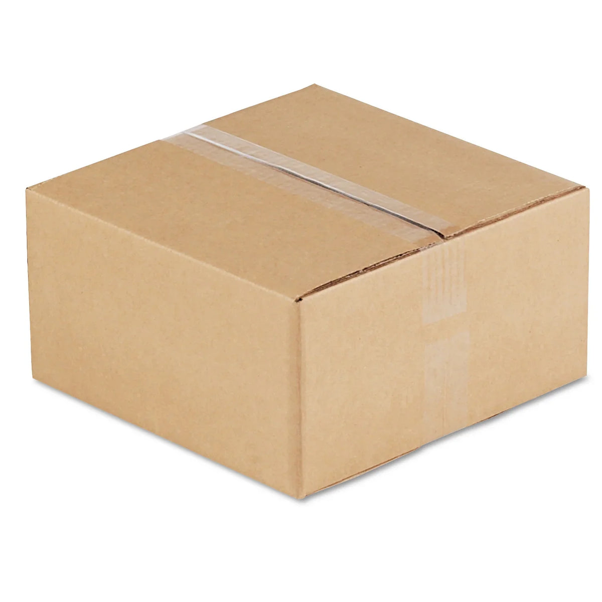General Supply Brown Ribbed - Fixed-Depth Shipping Boxes, 12l x 12w x 6h, 25/Bundle -UFS12126
