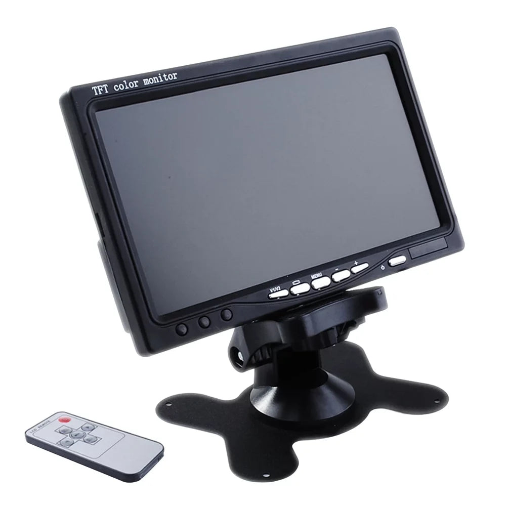 7" Tft Lcd Backlight Color Mirror Monitor For Car Reverse Rear View Backup Camera Car Dvd Serveillance Camera Ebony
