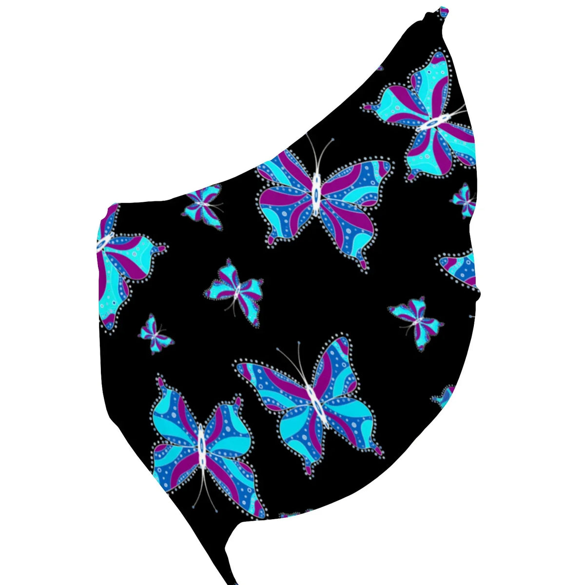 FREEAMG Different Butterflys Silk Long Scarf for Women Large Oblong Sunscreen Shawls Wraps Neck Headscarf Hair Wraps Gift Packed