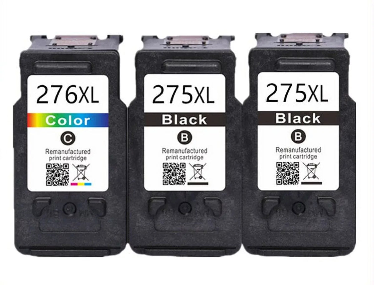 Compatible Replacement for PG-275 XL CL-276 XL Ink for PIXMA TR4700 TR4722 TS3520 275XL 276XL (2 Jet & 1 Color)