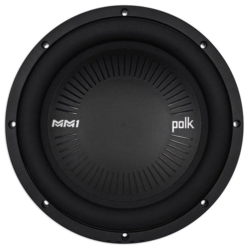2) Polk Audio MM1042DVC 10” 2400w Subwoofers+Vented Sub Box+Mono Amplifier+Wires