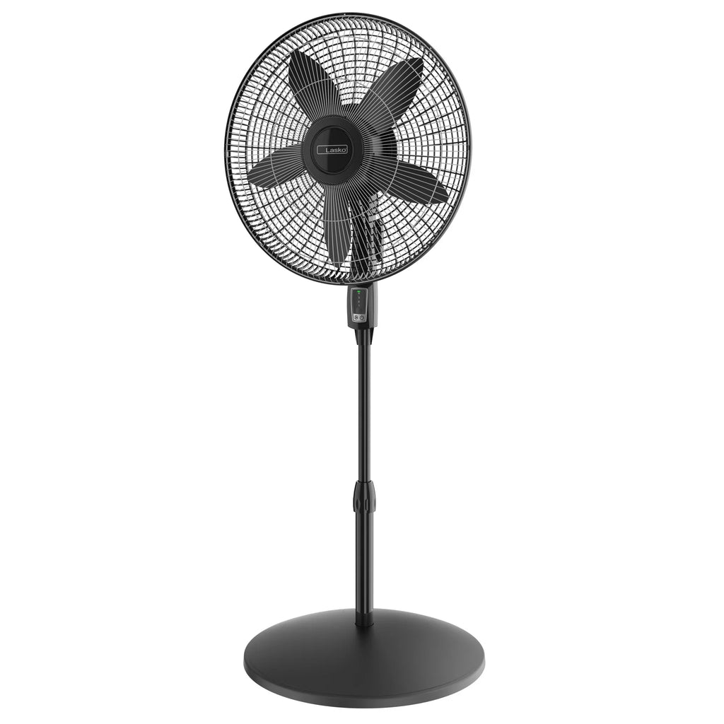 Lasko Cyclone Max 18" 4-Speed Large Room Pedestal Fan with Remote, 53" H, Dark S18605, New