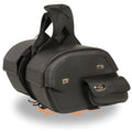 Milwaukee Leather MP8306 Jet Large Cruiser Style Slant Throw Over Saddle Bags