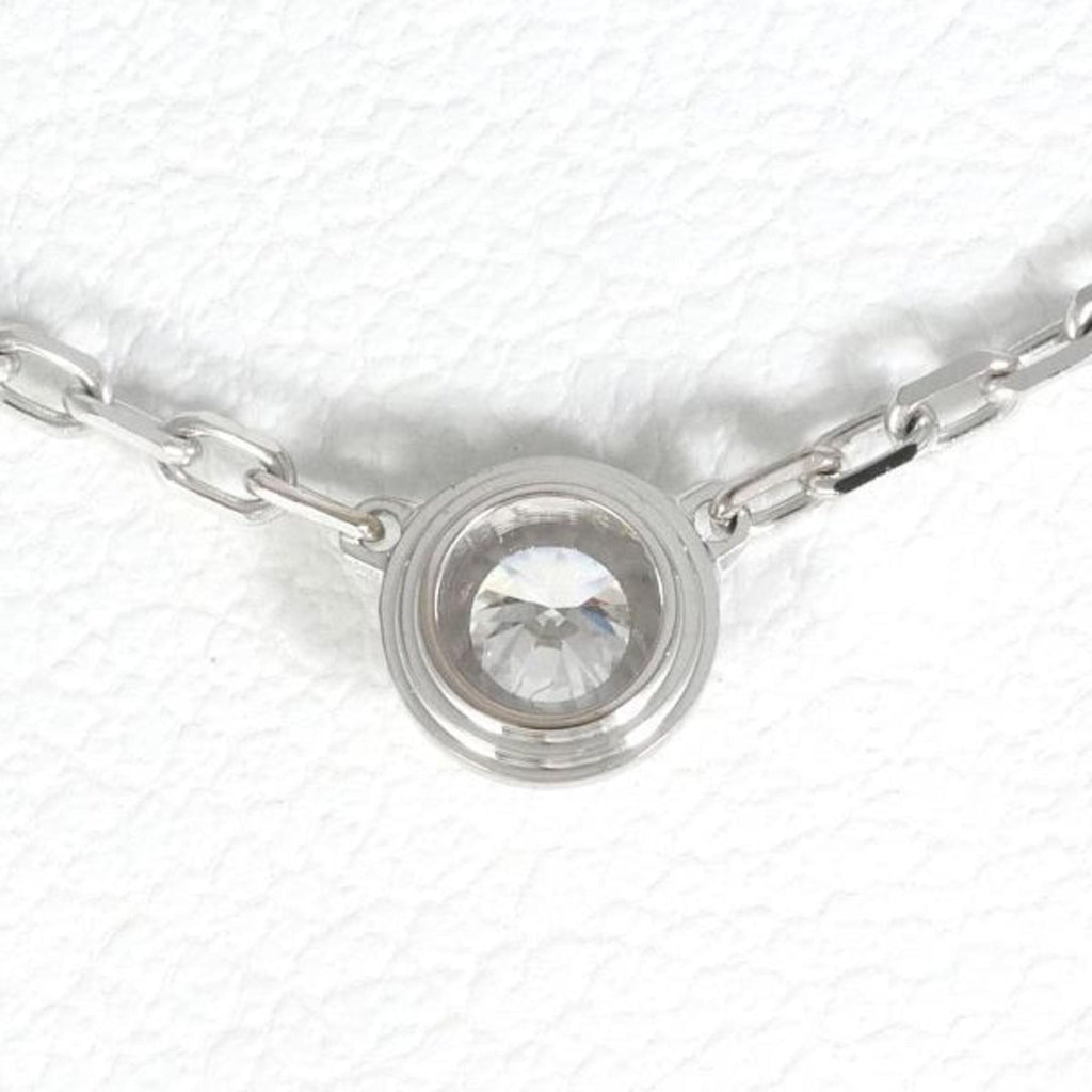 Pre-Owned Cartier D'Amour SM K18WG Necklace Diamond Total Mass approx. 3.0g Approx. 41cm Similar (Good)