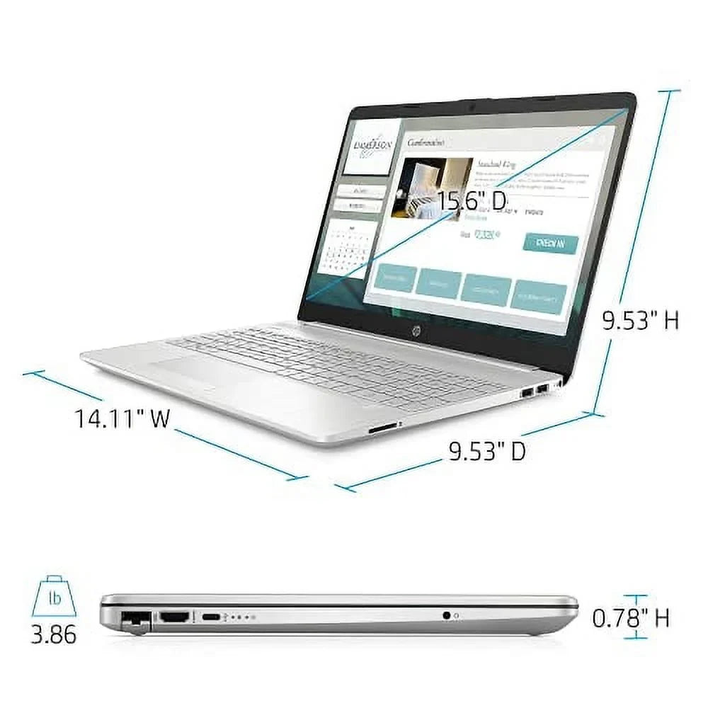 2022 15.6" HD Touchscreen Laptop PC 4-Core i5-1135G7 24GB DDR4 512GB NVMe SSD Iris Xe Graphics Webcam HDMI WiFi AC RJ45 BT USB-C Backlit Keyboard Silver Windows 10 Pro w/RE Accessories