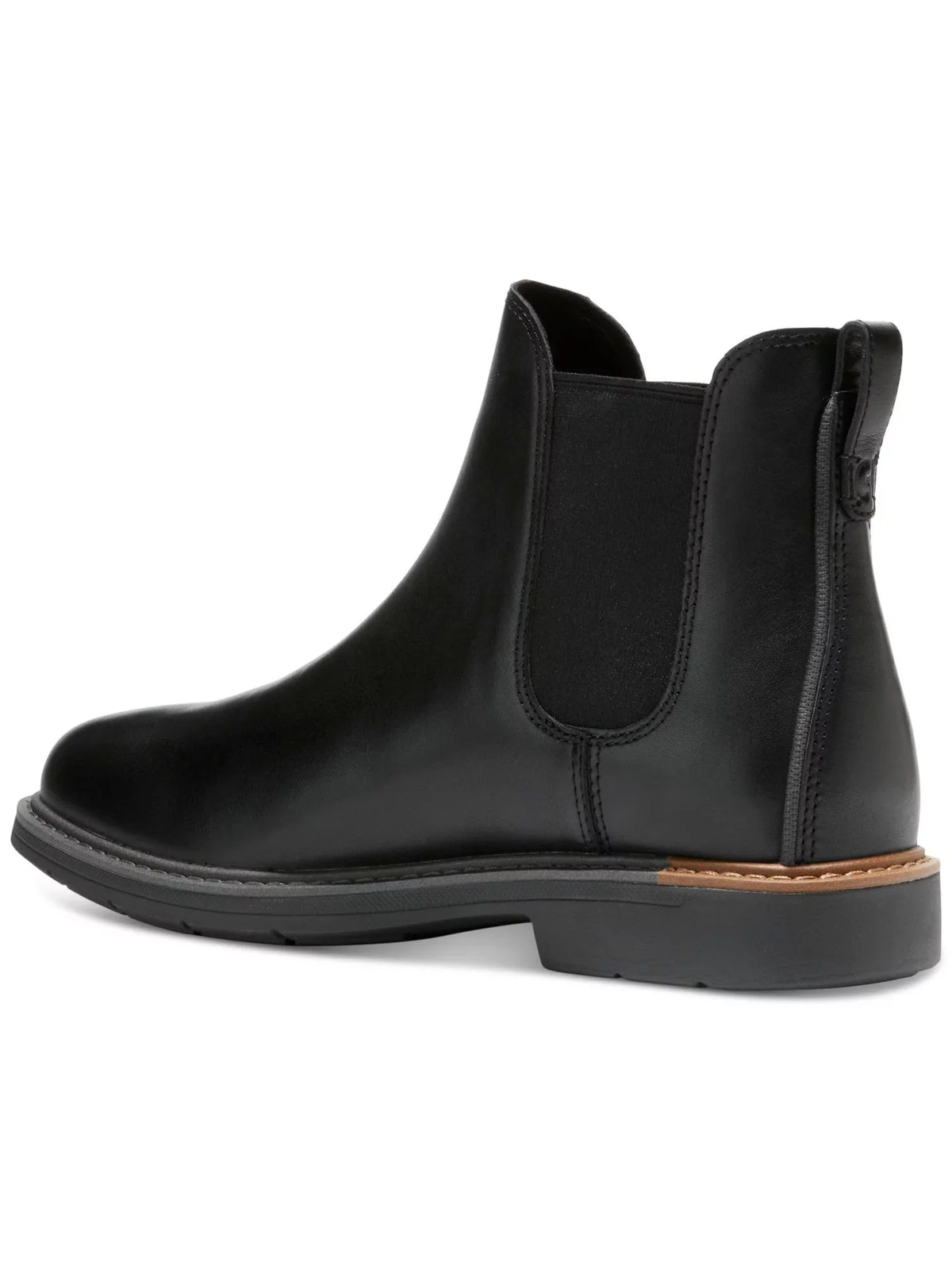 COLE HAAN GRANDSERIES Mens Dark Pull Tab Goring Cushioned Go-to Round Toe Block Heel Leather Chelsea 10.5 M