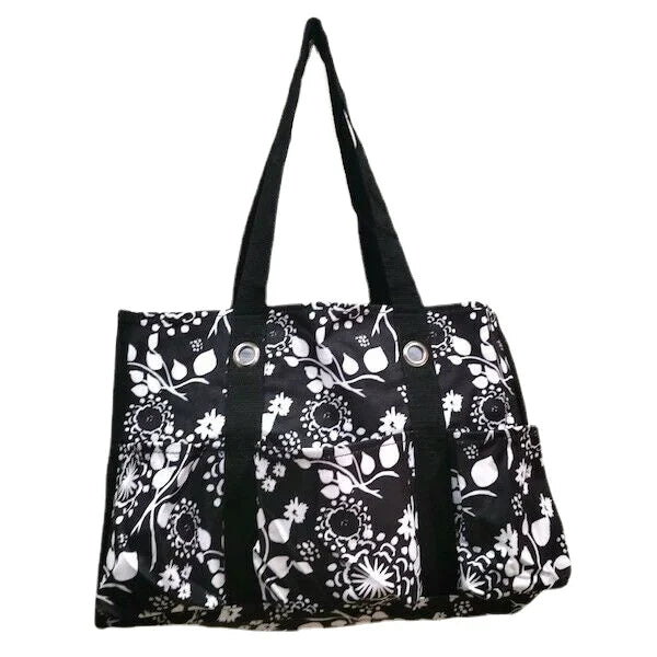 New Organizing Utility Picnic Lunch Mummy Tote 31 Gift Shoulder Bag In Jet Brushstrokes