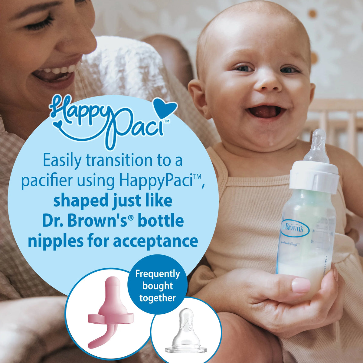 Dr. Brown's Natural Flow Anti-Colic Options+ Narrow Baby Bottles 8 oz/250 mL, with Level 1 Slow Flow Nipple, 6 Pack, 0m+ Woodland Animals Gift Set