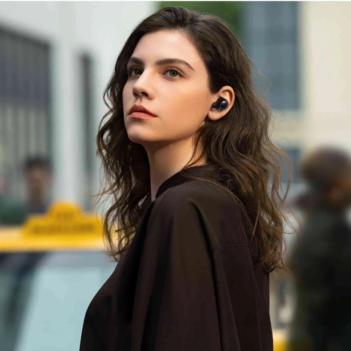 UrbanX True Wireless Bluetooth Earbuds + Charging Case, Jet Dual Connect, IPX5 Water Resistance, Bluetooth 5.2 Connection, Balanced, Bass Boost Compatible with Z6 Pro