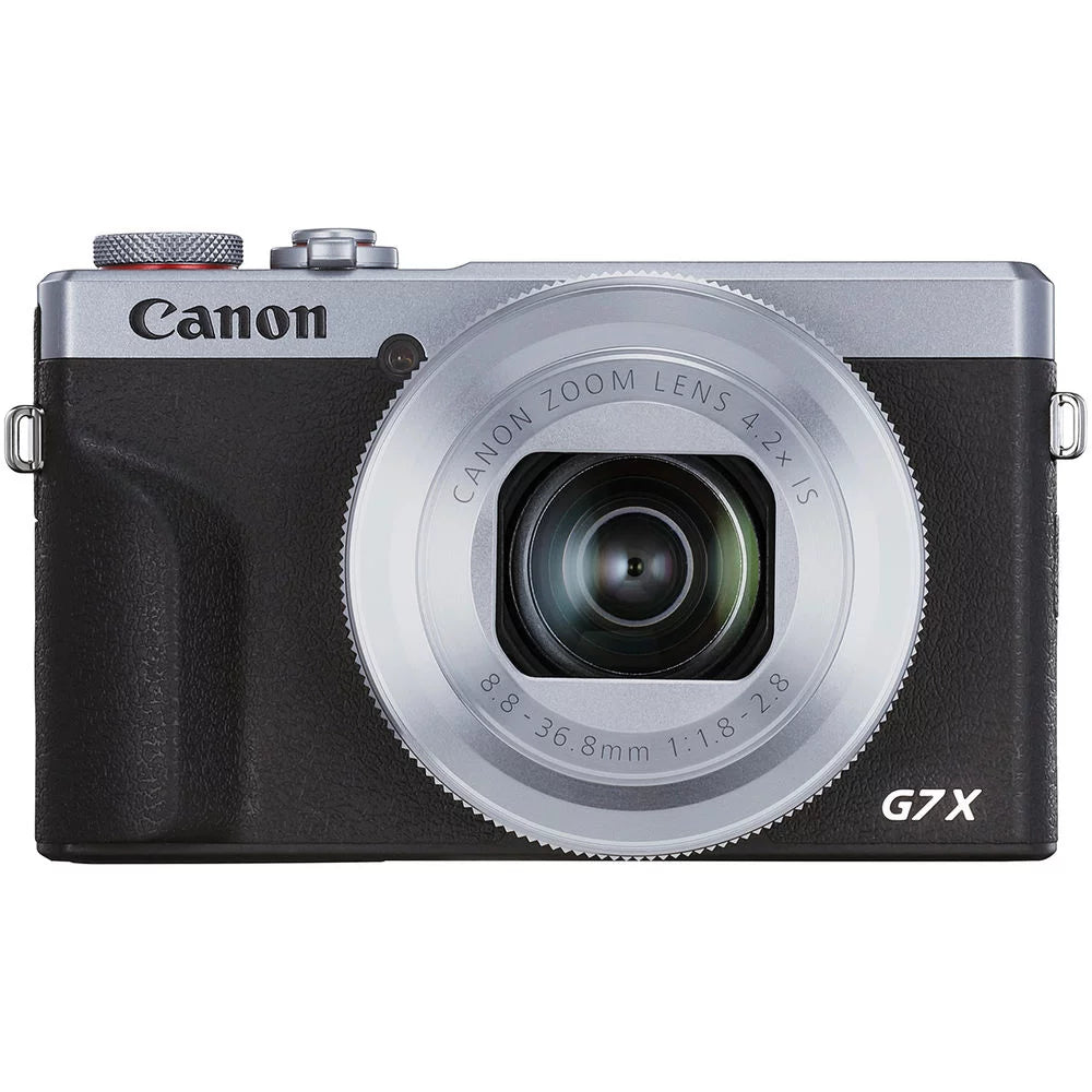 PowerShot G7 X Mark III Digital Camera (Silver) + Spider Tripod + Case - 32GB Kit