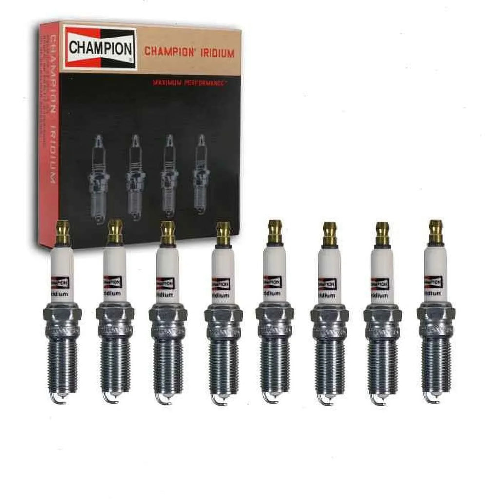 8 pc Champion Iridium Spark Plugs compatible with Ford F-150 5.0L V8 2018-2020