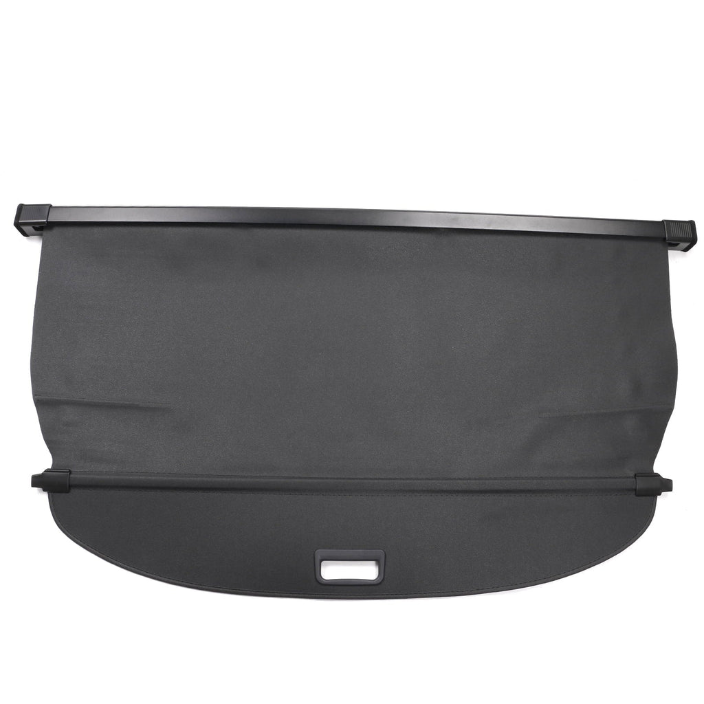 Ikon Motorsports Cargo Cover Compatible With 2021-2023 Nissan Rogue All Models Plastic & Aluminum Rod Dark Security Rear Trunk Cover Security Retractable Shield