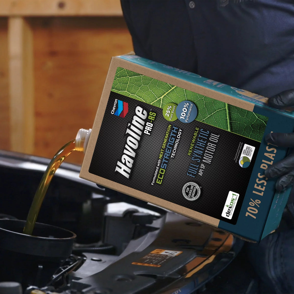 Havoline PRO-RS Renewable Synthetic Motor Oil 5W-20, 6Q Smart Change Box