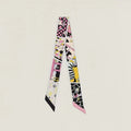 Hermmes Scarf Muffler Suite Twilly Silk Scarf Dark Ladies New