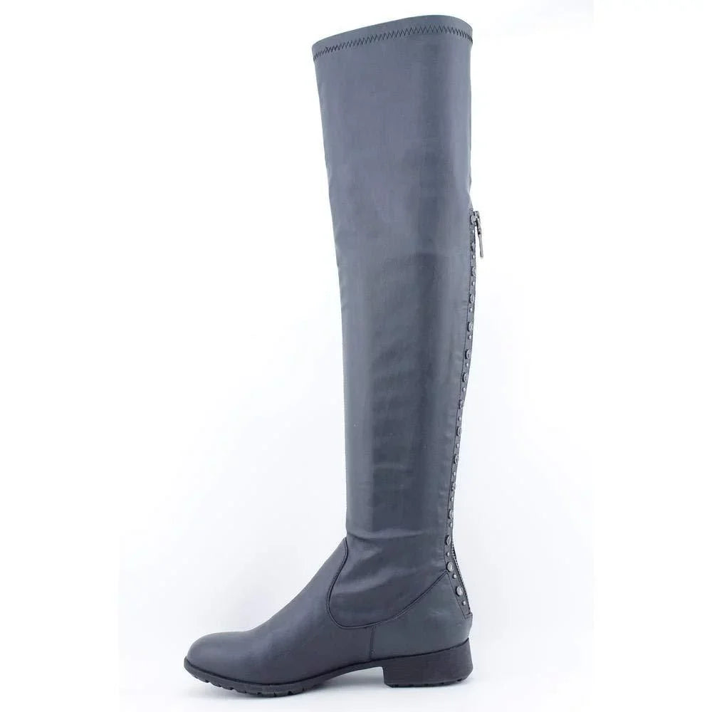 Kathy Van Zeeland Gia Womens Size 6 Jet Fashion Over the Knee Boots