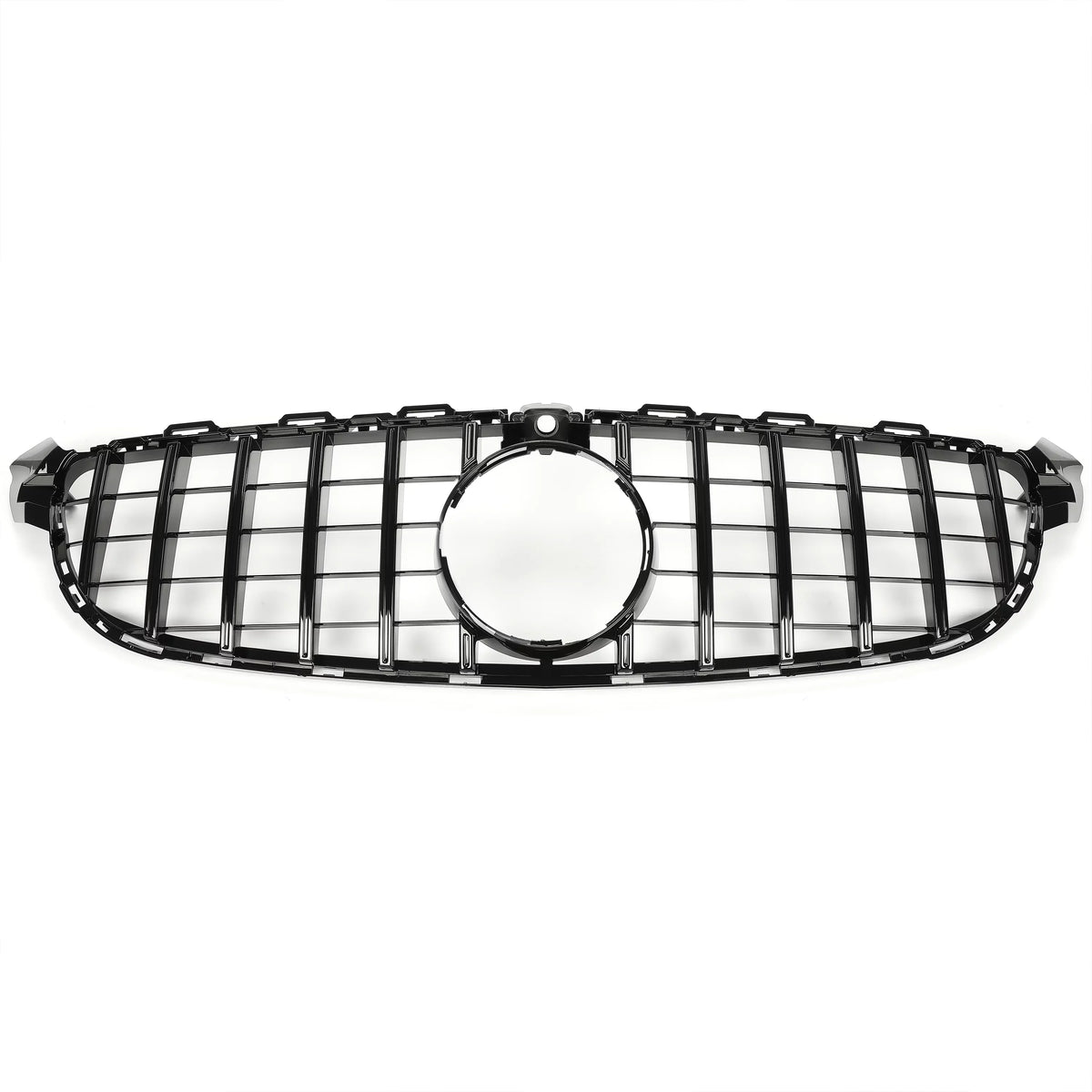 Kojem Front Bumper Grille for 2015 2016 2017 2018 Mercedes Benz W205 C63 AMG S Dark Painted for Both with Or without Camera Model Cover