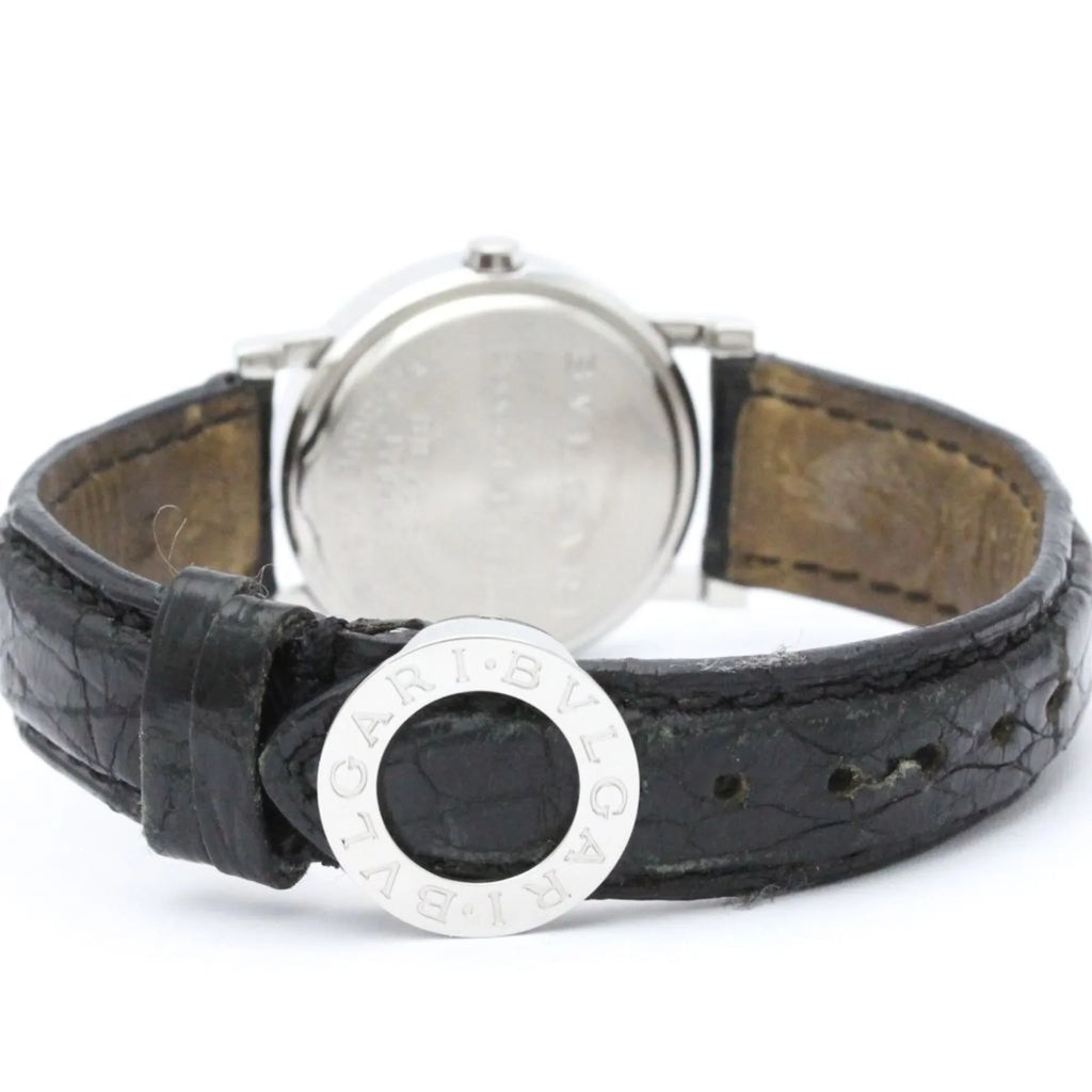 Pre-Owned Polished BVARI BVARI-BVARI Steel Quartz Ladies Watch BB26SL BF558550 (Good)
