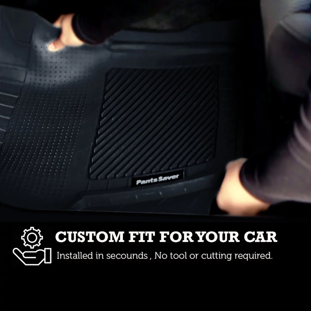 PantsSaver Floor Mats Custom Fit Car Mats for Genesis G70 2018-2023 All Weather Protection (Gray)